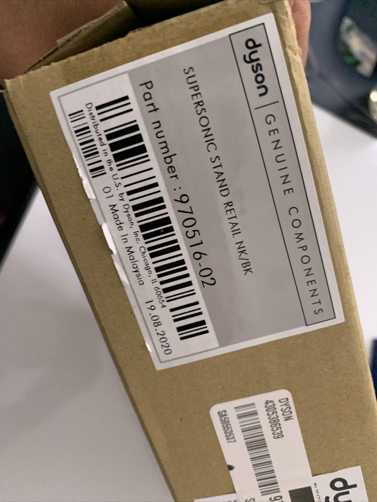 NEW Genuine Dyson Supersonic Hair Dryer Stand Nickel/Black