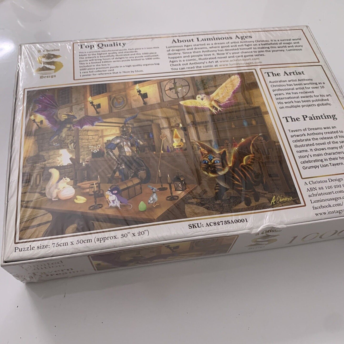 *New Sealed* Luminous Ages Tavern of Dreams Limited Edition Jigsaw Puzzle 1000