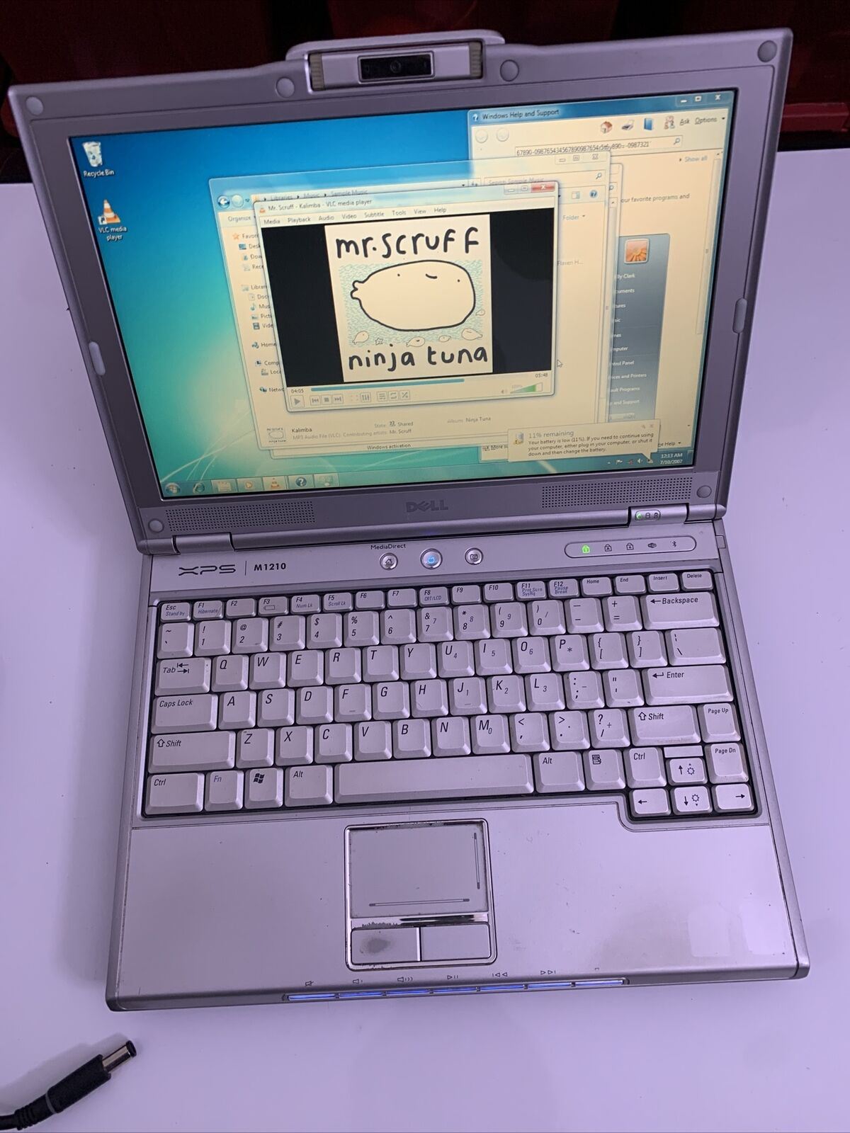 Dell XPS M1210 12" Intel Core 2 2GB 100GB DVD+/-RW Windows 7 Laptop