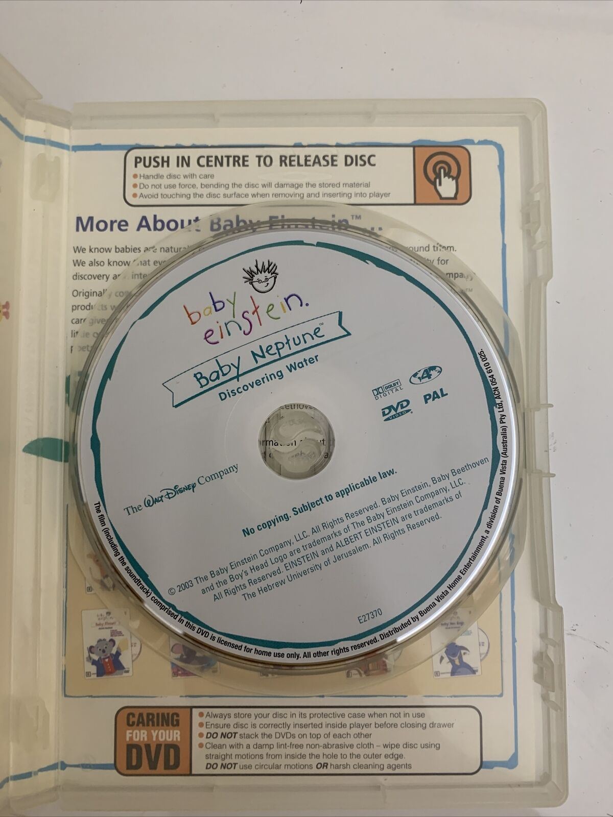 Baby Neptune - Discovering Water (DVD, 2004) Early Learning Education All Region