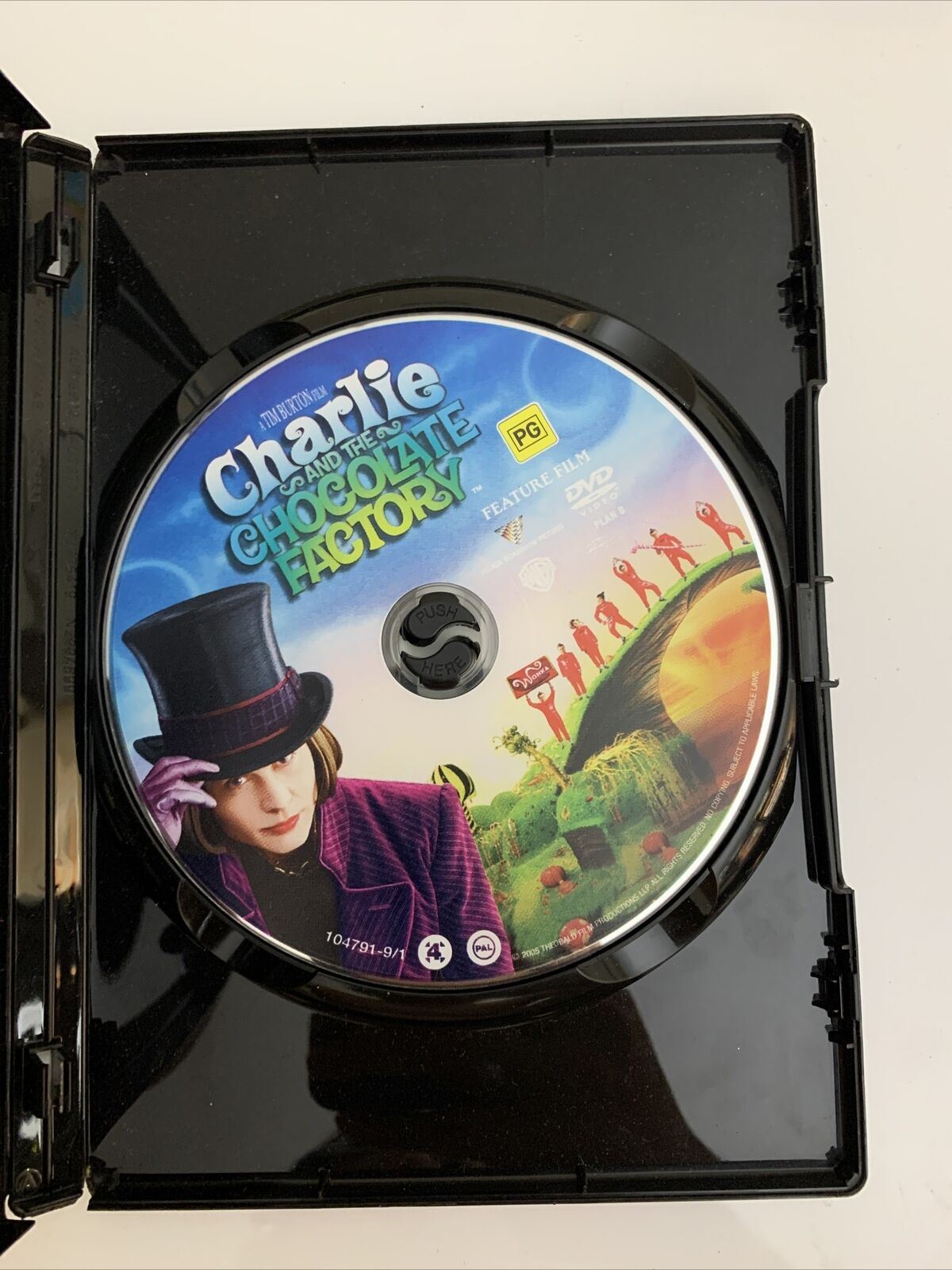 Charlie And The Chocolate Factory (DVD, 2005) Johnny Depp Region 4