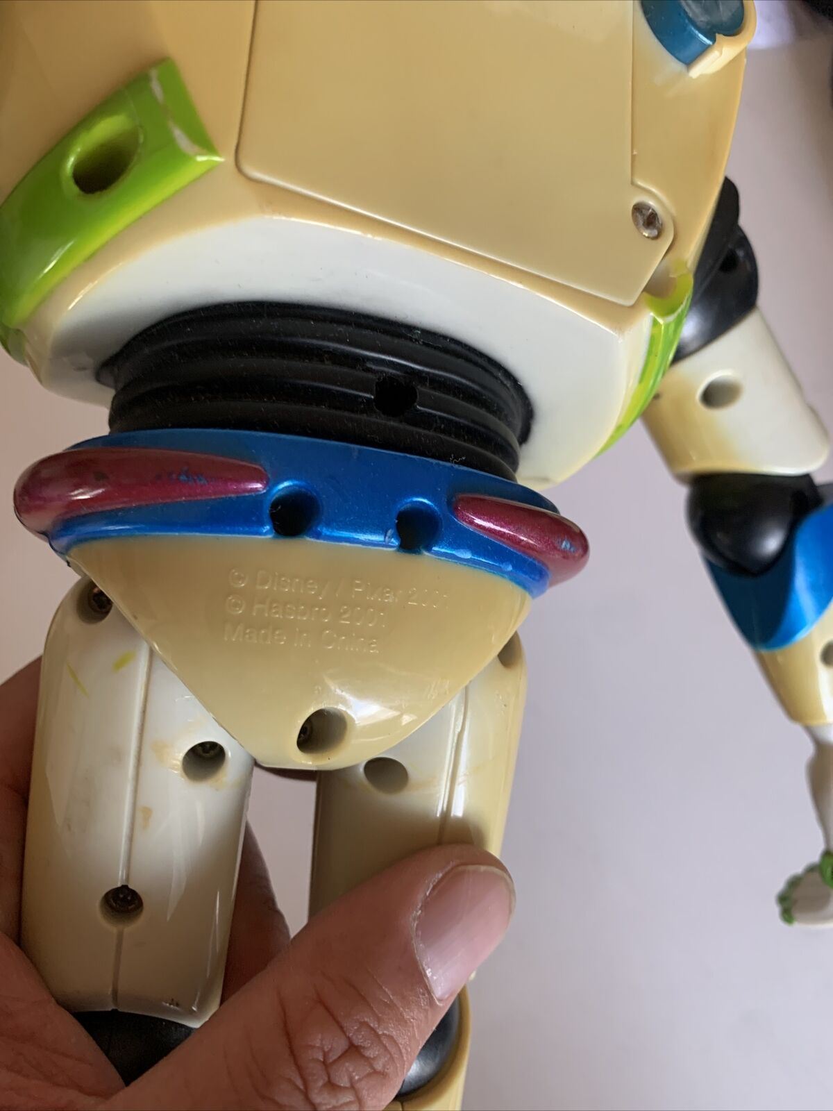 2x Buzz Lightyear Blue Belt Hasbro 2001 Action Figure & Woody 11" Disney Toy sto