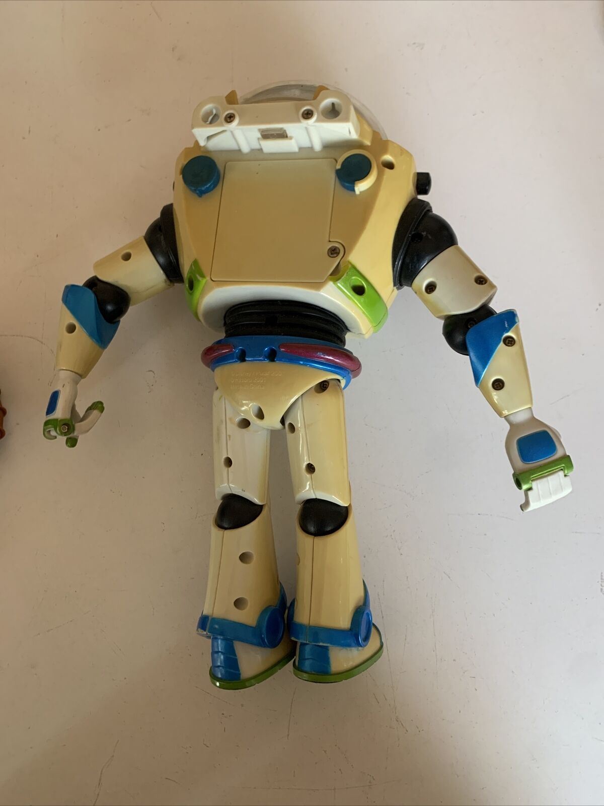 2x Buzz Lightyear Blue Belt Hasbro 2001 Action Figure & Woody 11" Disney Toy sto