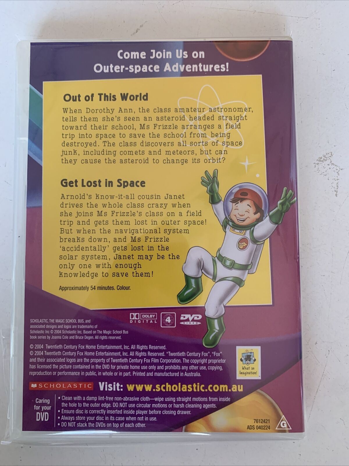 The Magic School Bus - Exploring Space (DVD, 2004) Region 4 NEW