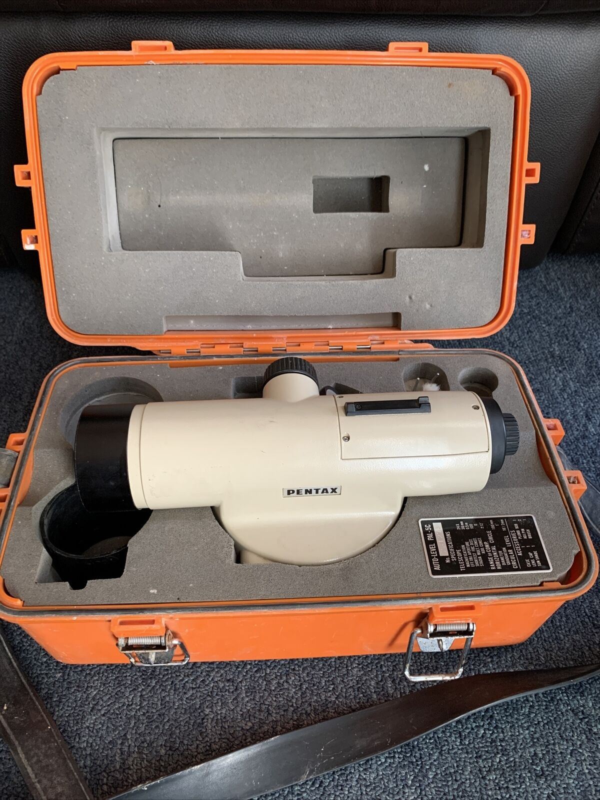 Pentax PAL-5C Automatic Auto Level Transit w/ Carrying Case