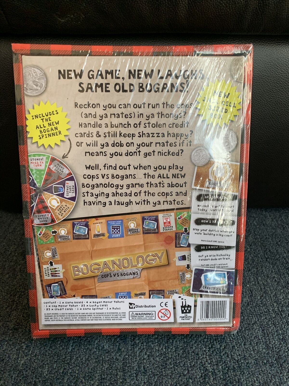 *New Sealed* Boganology: Cops Vs Bogans Board Game - Last Bogan Standing Wins!
