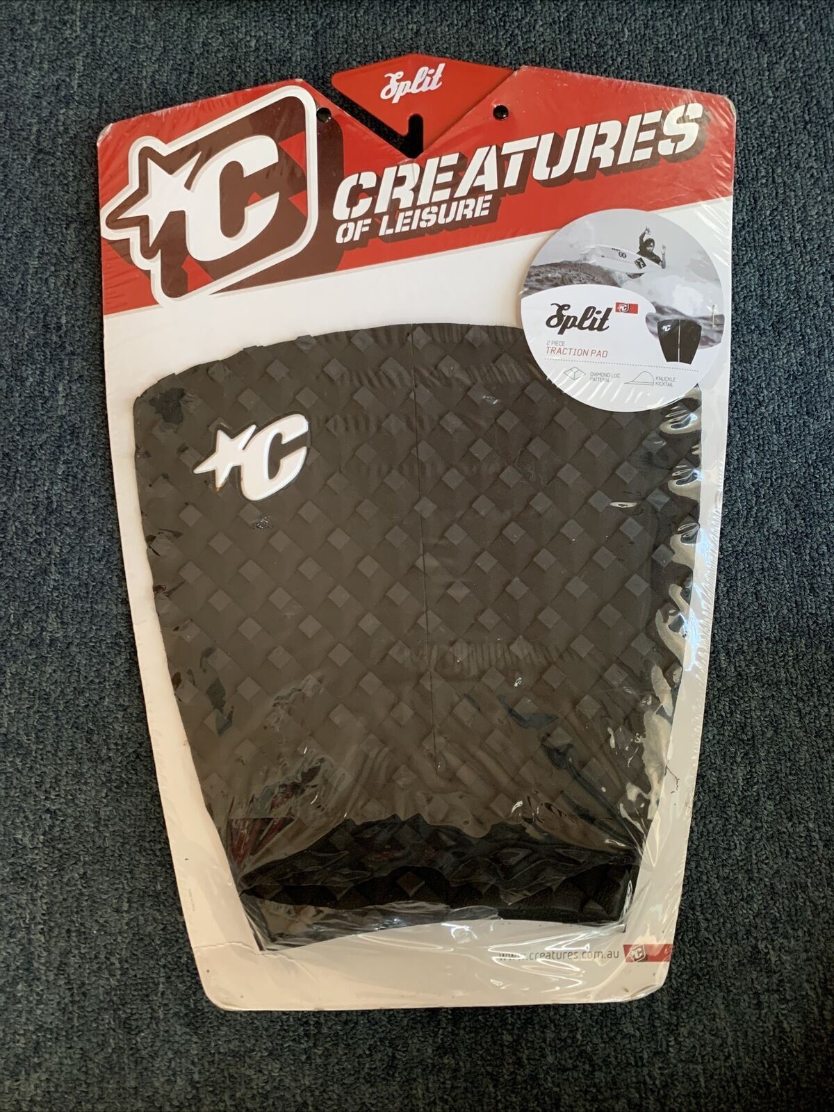 Creature of Leisure Split 2 Piece Traction Pad Surfboard Tail Pads NEW