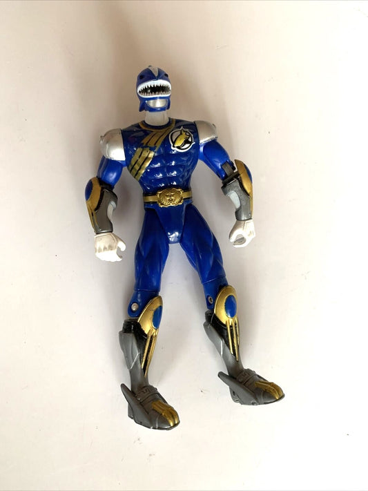 Power Rangers Blue Primal Warrior Action Figure Bandai 2001 6" 15cm
