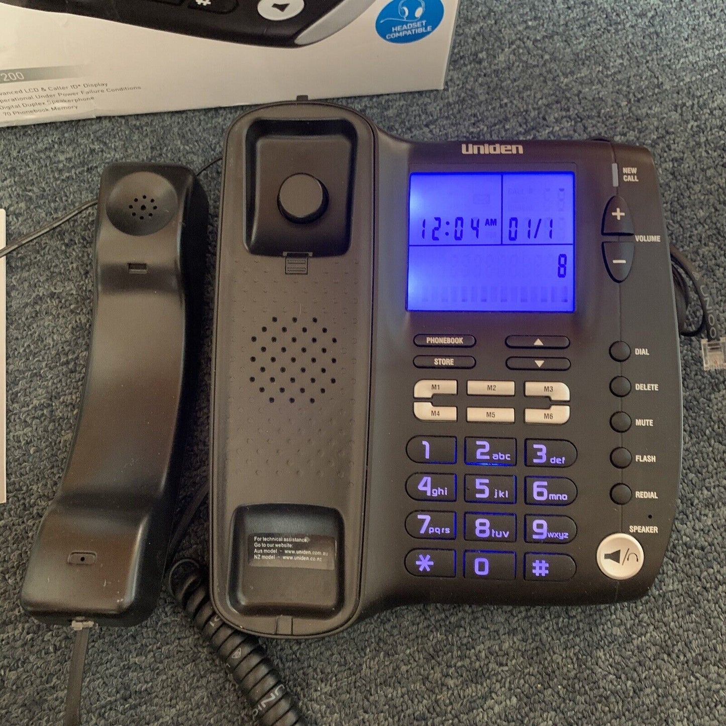 Uniden FP1200 Corded Phone with LCD Loud Speakerphone