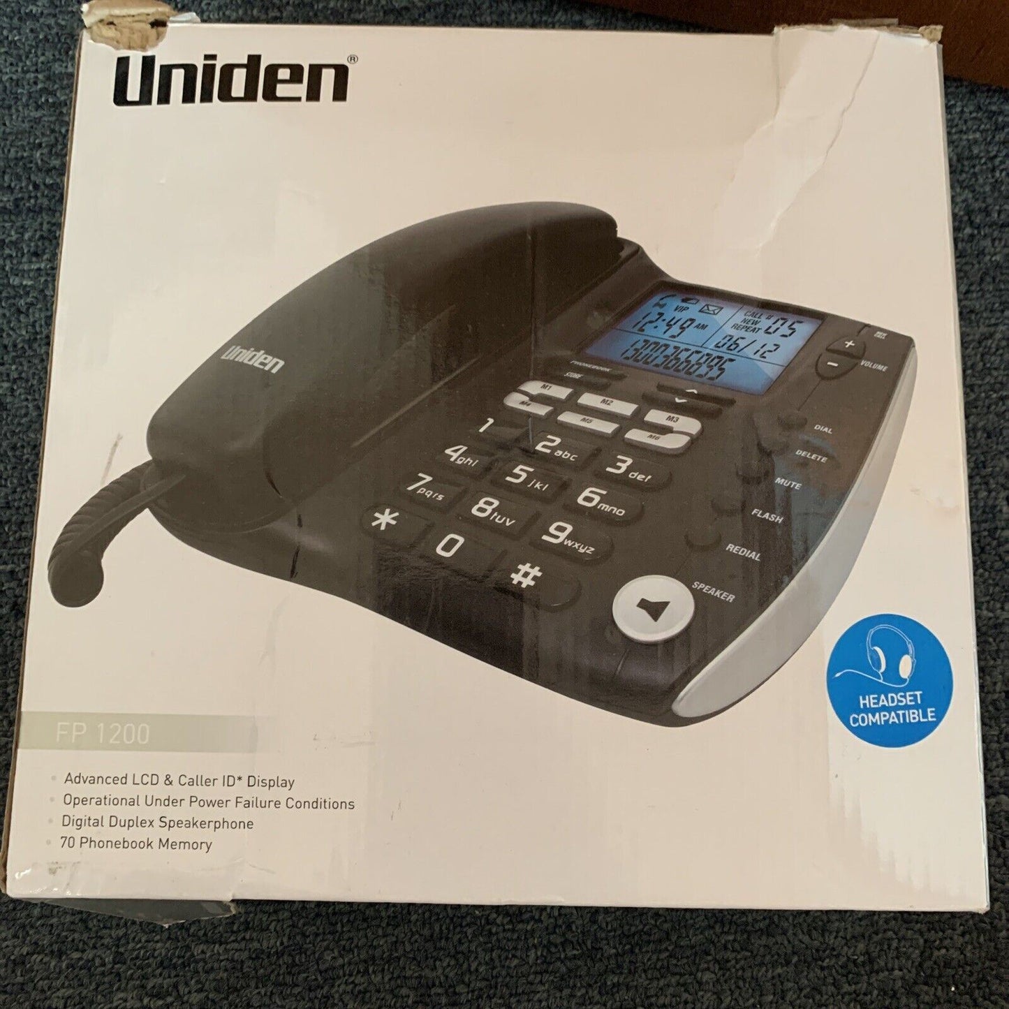 Uniden FP1200 Corded Phone with LCD Loud Speakerphone