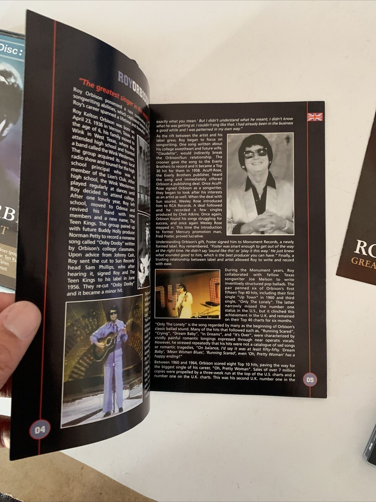 Roy Orbison - Greatest Hits Complete Collection DVD + CD All Regions