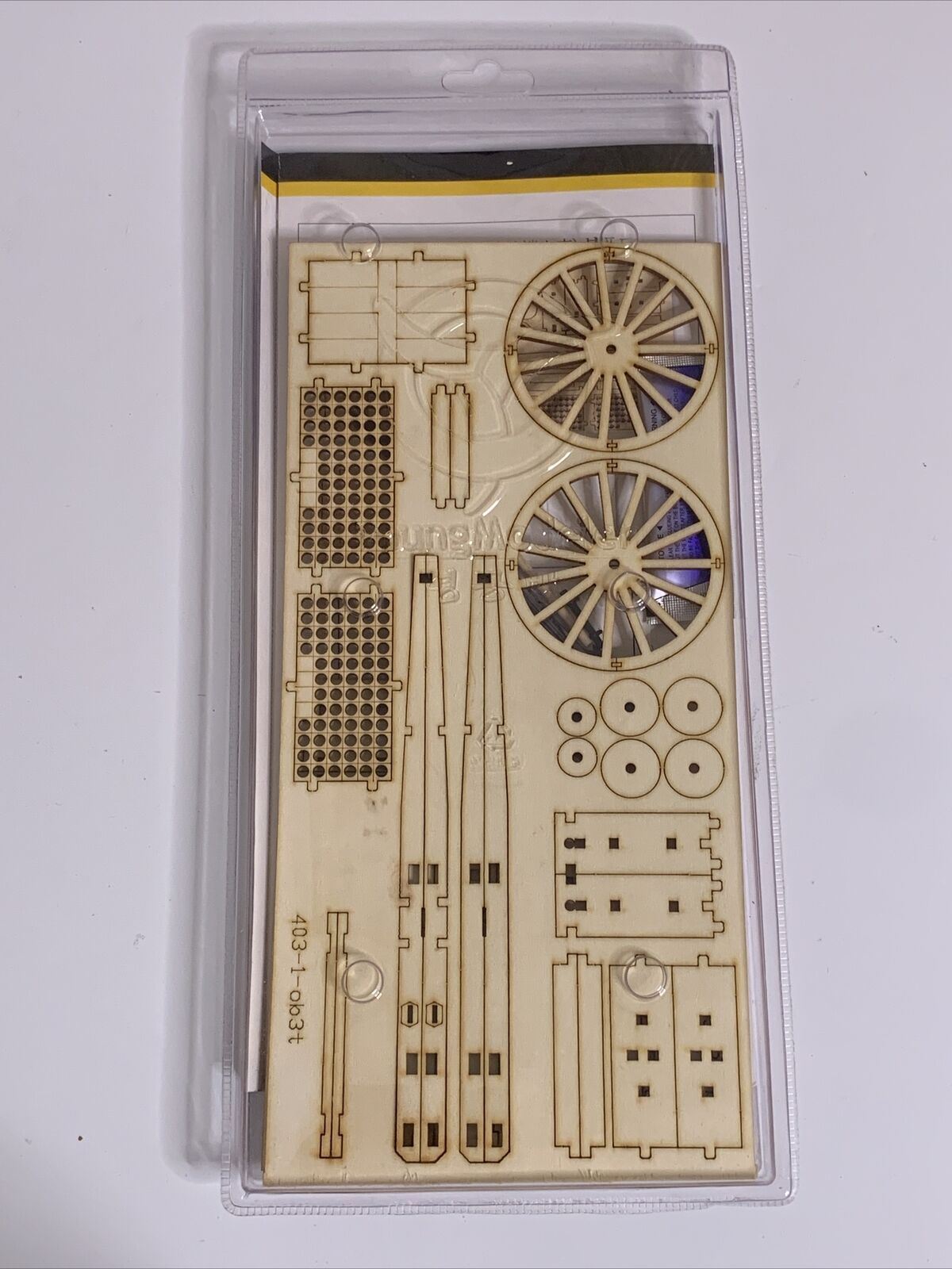 Young Modeler Korean Fire Wagon Wooden 3D Model Kit NEW