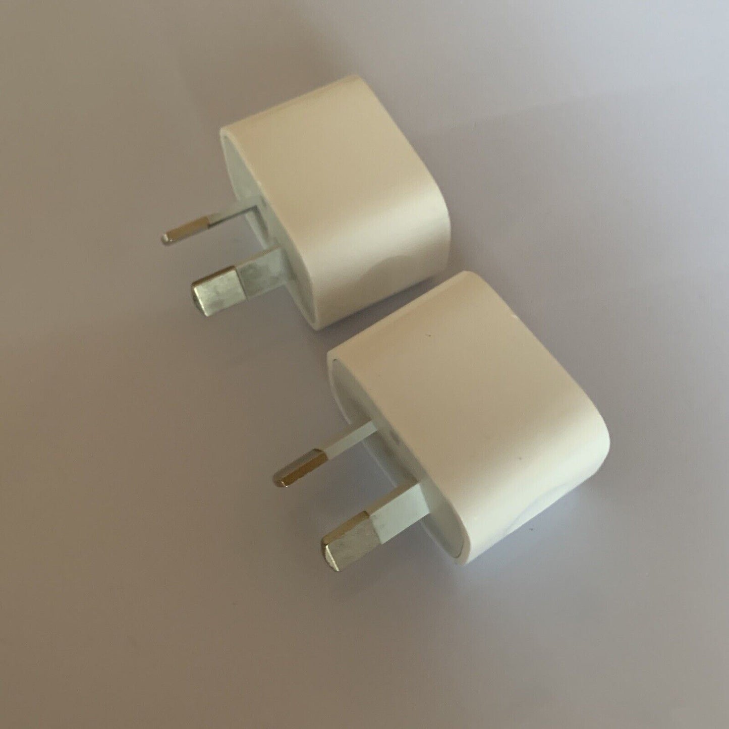 2x Genuine Apple A1444 5W USB Power Adapter Wall Charger - White