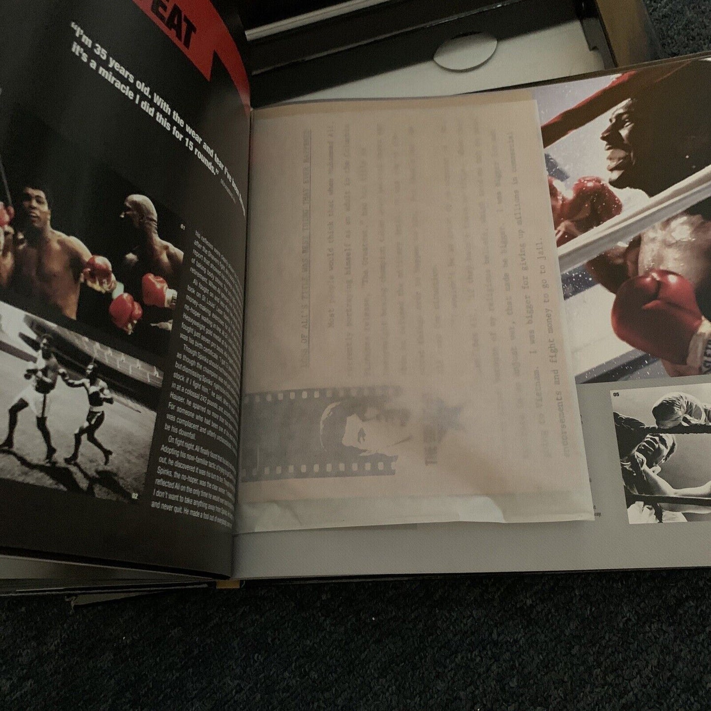 The Official Treasures of Muhammad Ali by Gavin Newsham Hardback Slip Cover