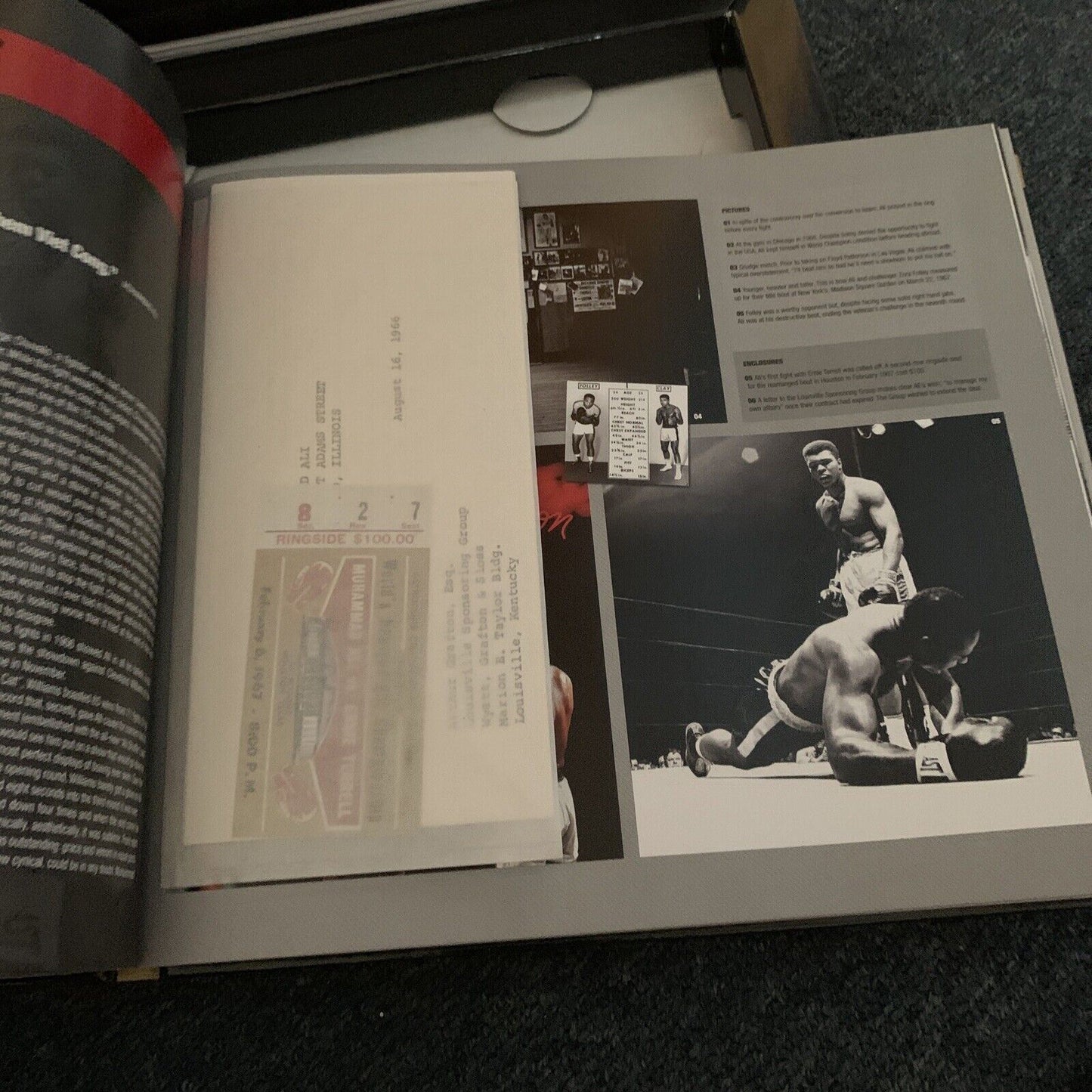 The Official Treasures of Muhammad Ali by Gavin Newsham Hardback Slip Cover