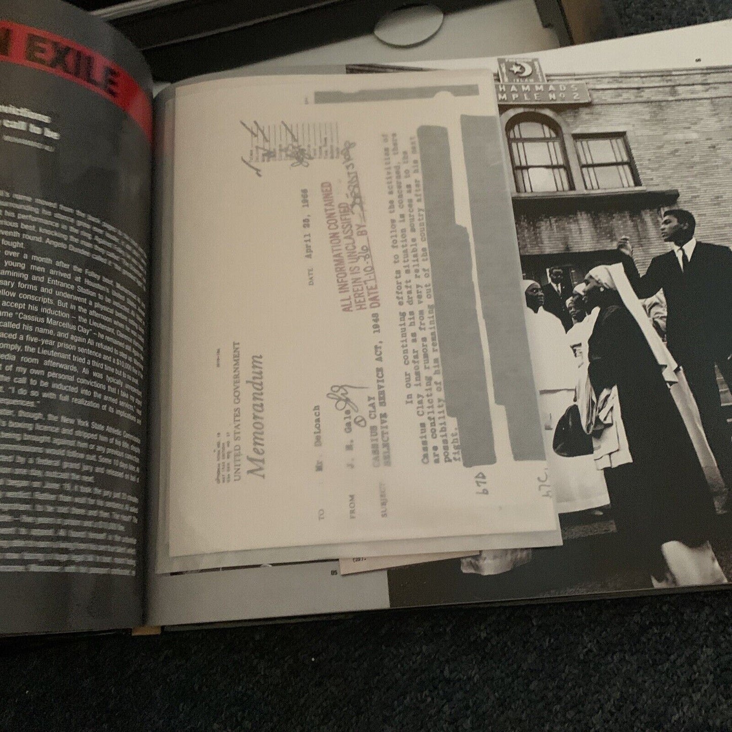 The Official Treasures of Muhammad Ali by Gavin Newsham Hardback Slip Cover