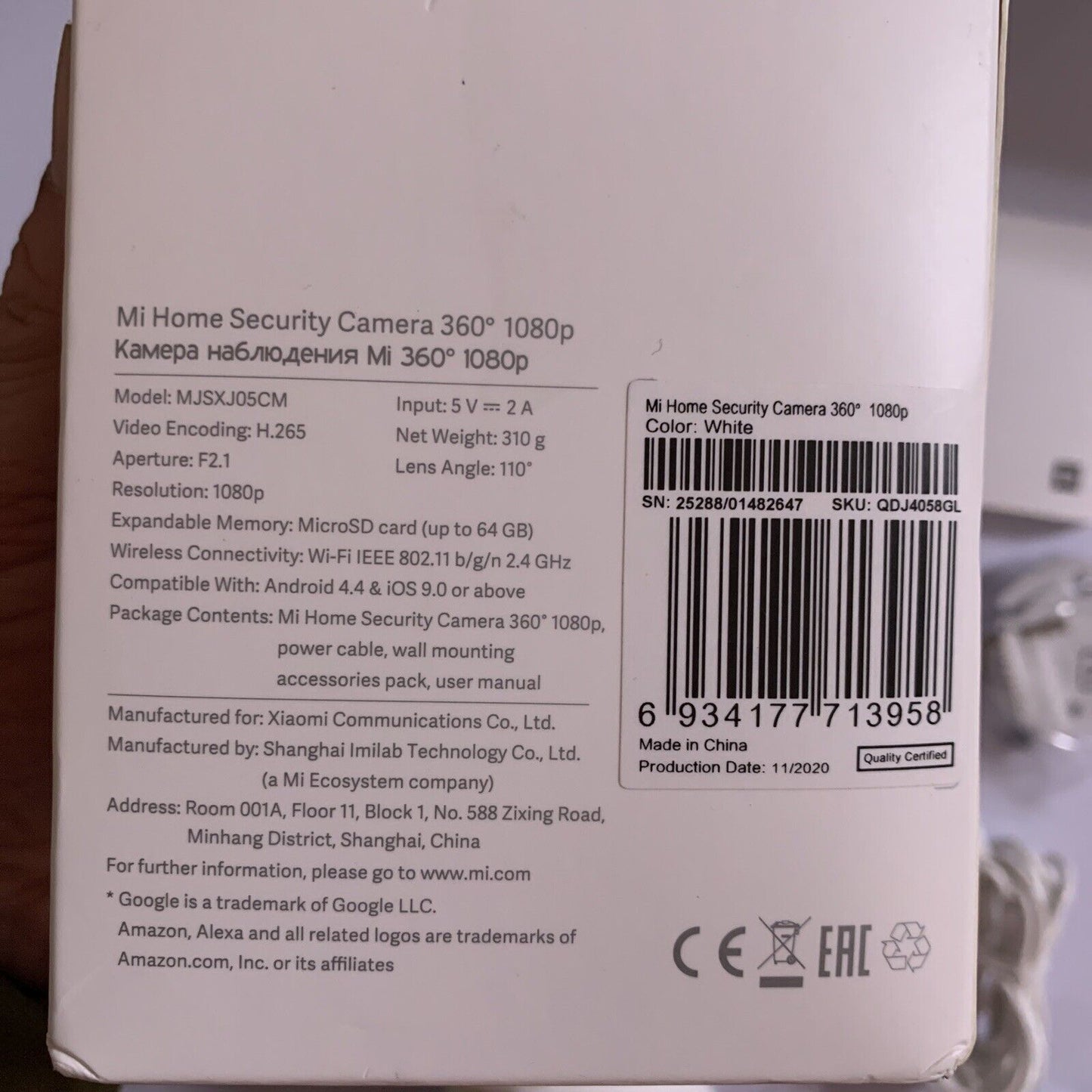 Xiaomi Mi Home Security Camera 360 1080p