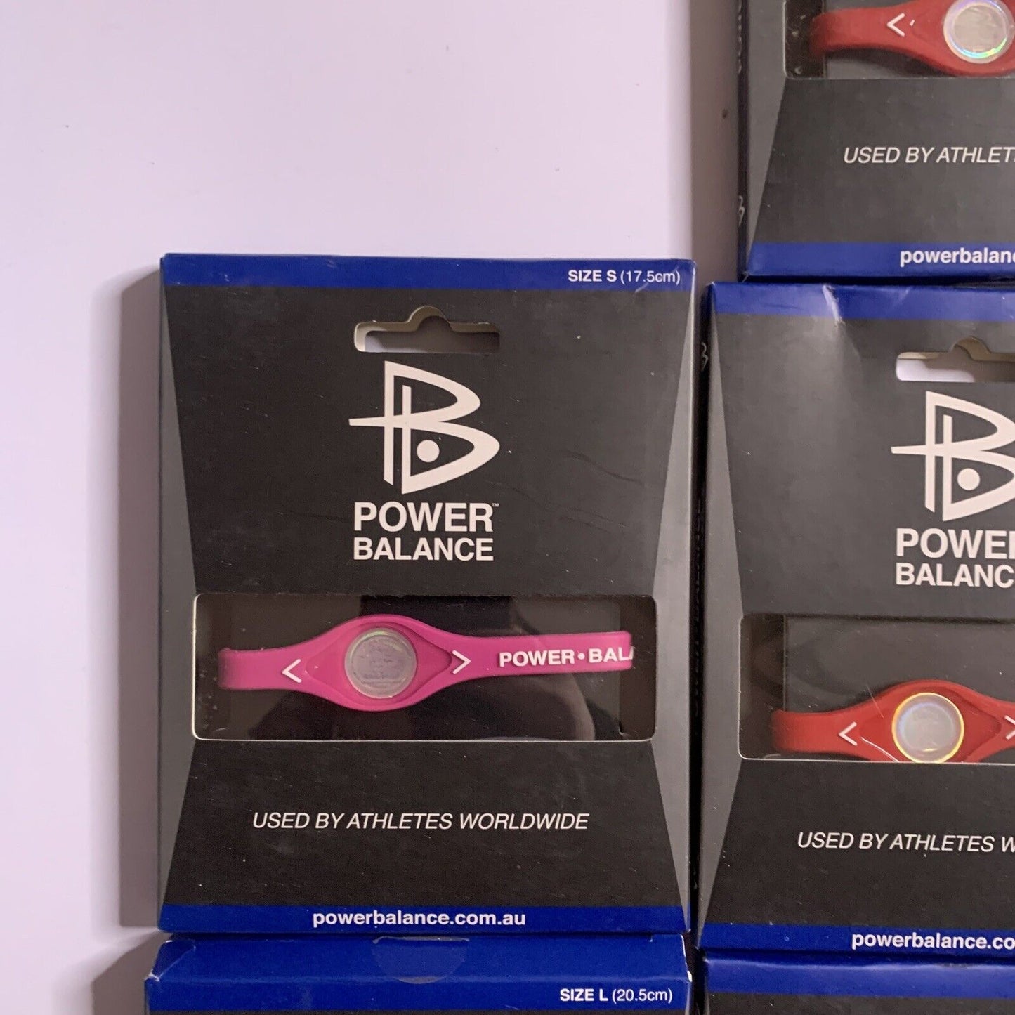 7x Power Balance Bracelets XS S L NEW