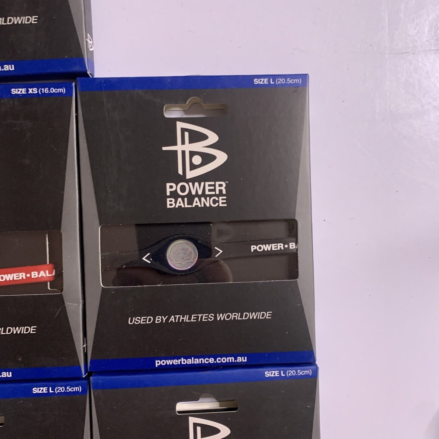 7x Power Balance Bracelets XS S L NEW