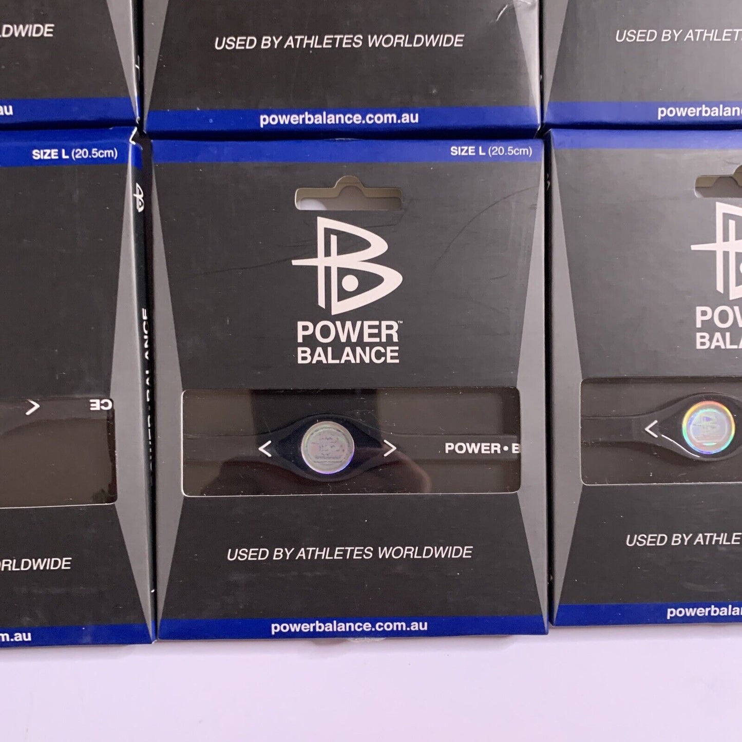 7x Power Balance Bracelets XS S L NEW