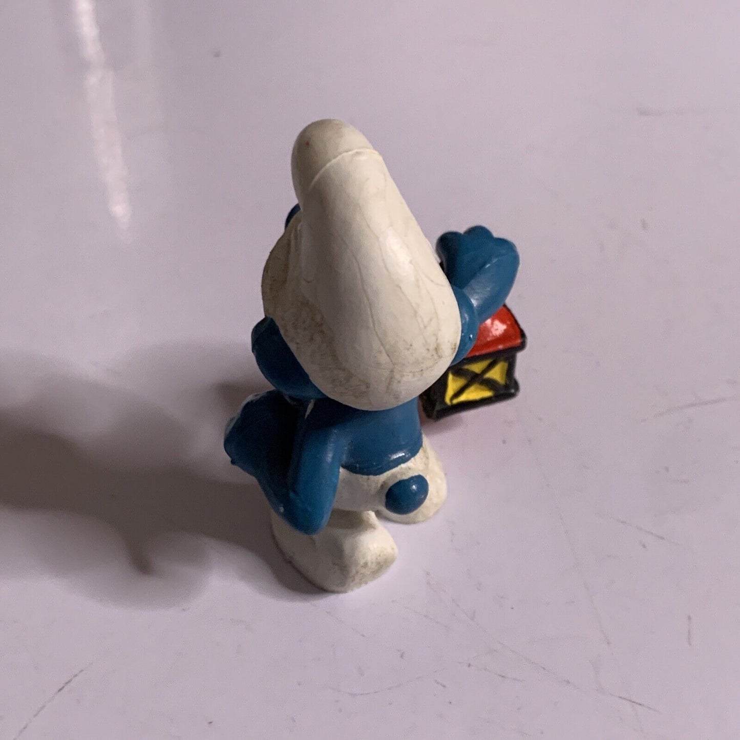 Watchman Smurf with Lantern Schleich 1977 2" Small Action Figure The Smurfs