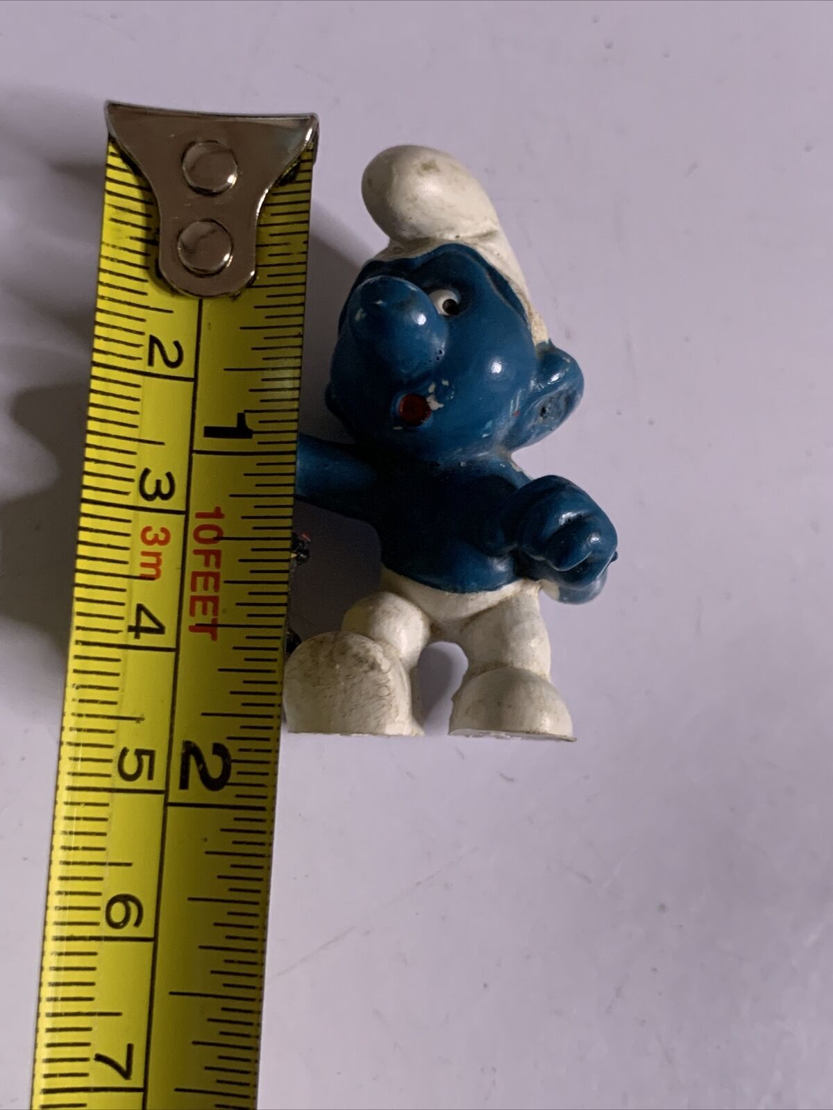 Watchman Smurf with Lantern Schleich 1977 2" Small Action Figure The Smurfs
