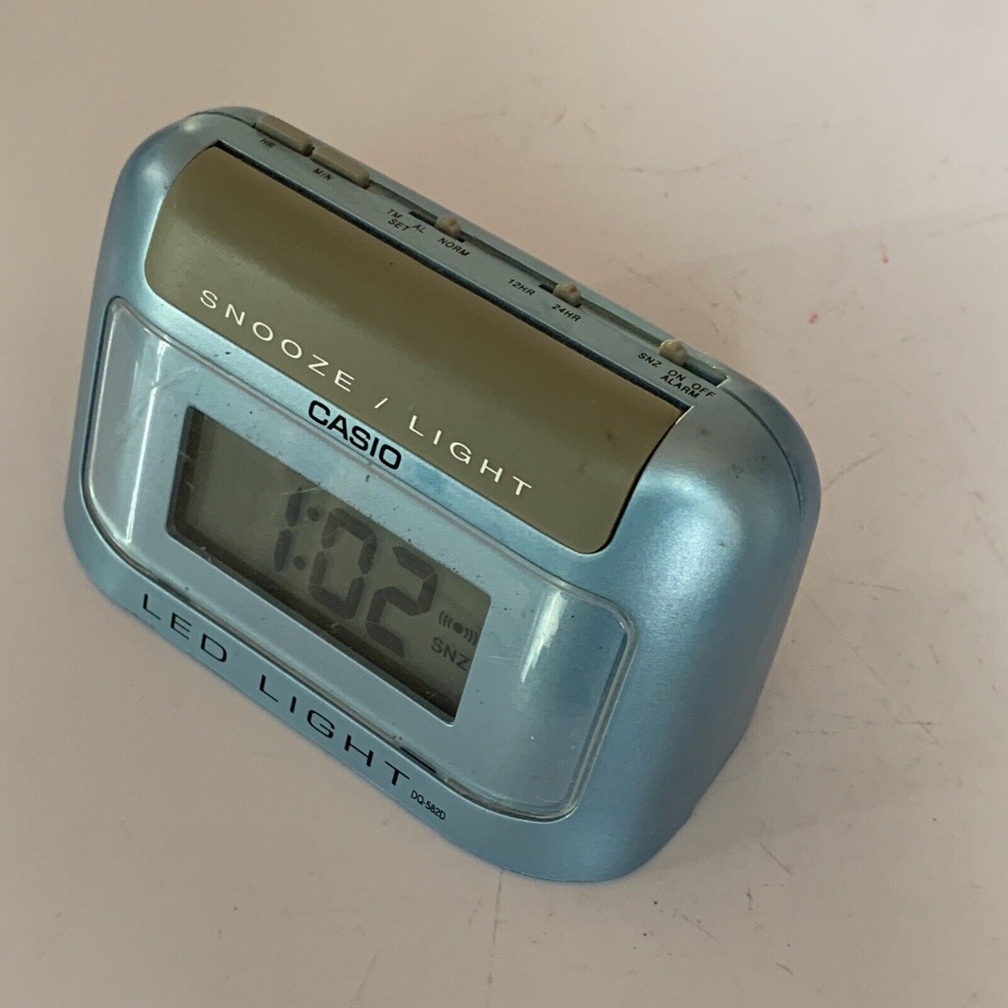 Casio LED Light Alarm Clock Portable Travel DQ-582D