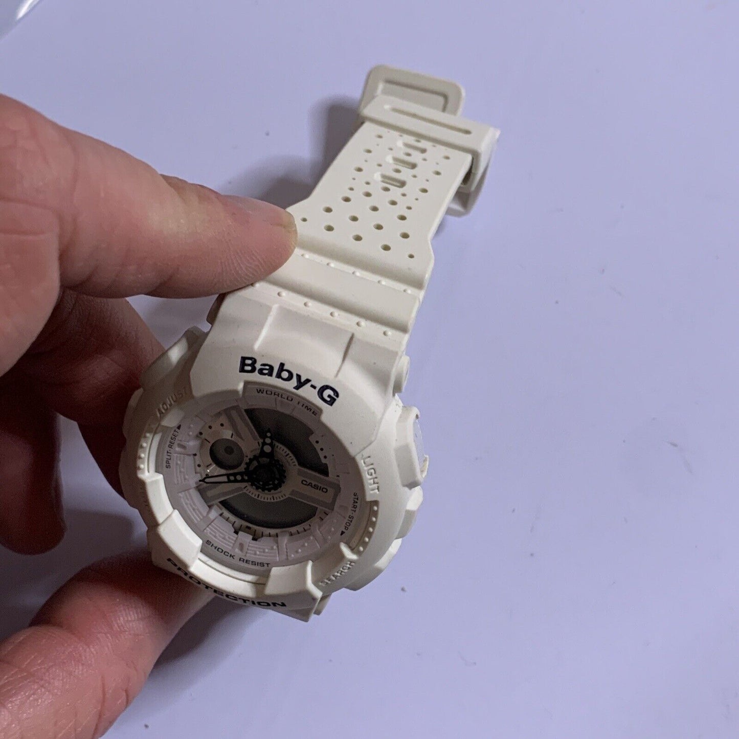 Casio Baby G Watch BA-110PP Analog and Digital White