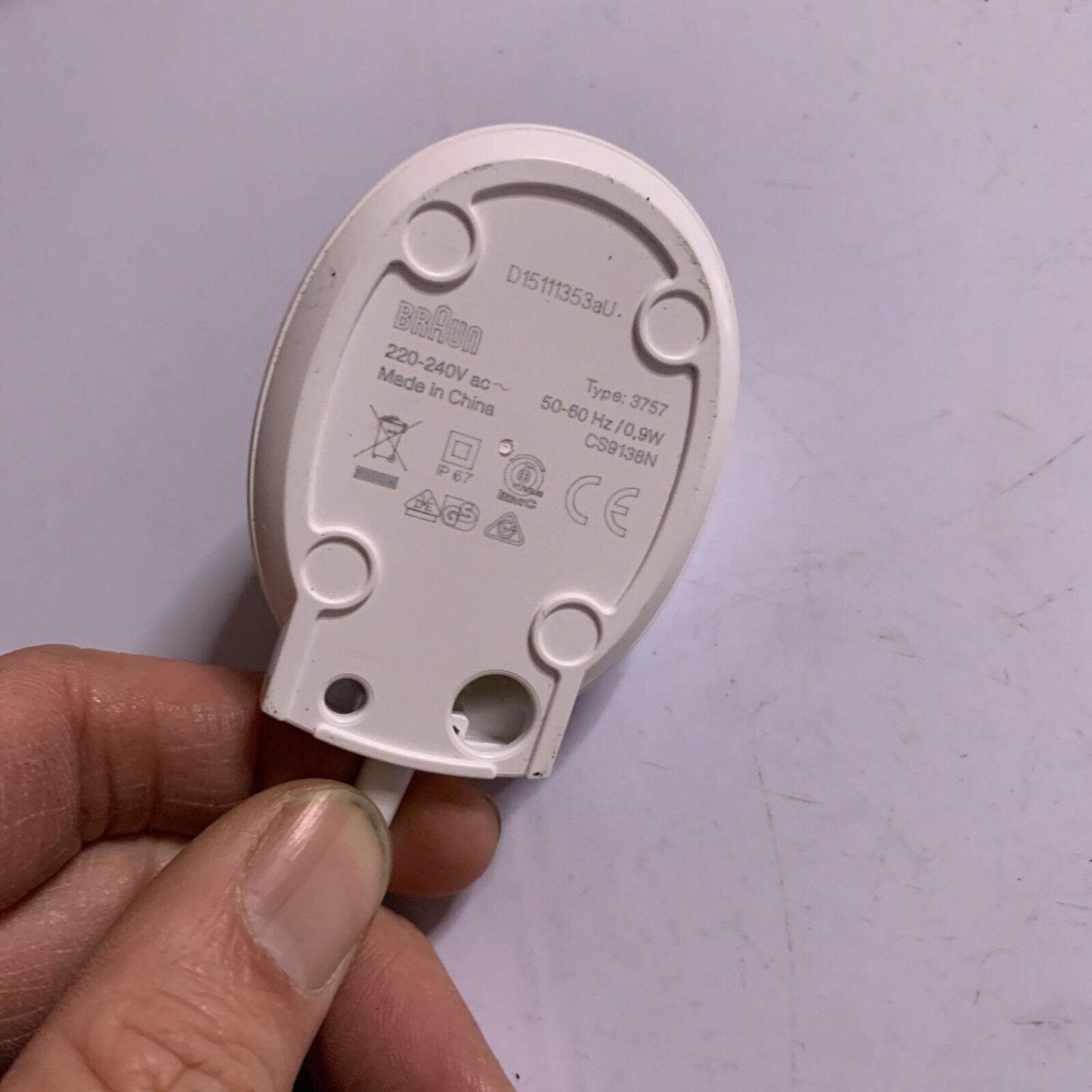 Genuine Braun Type 3757 Toothbrush Charger Base 220-240V