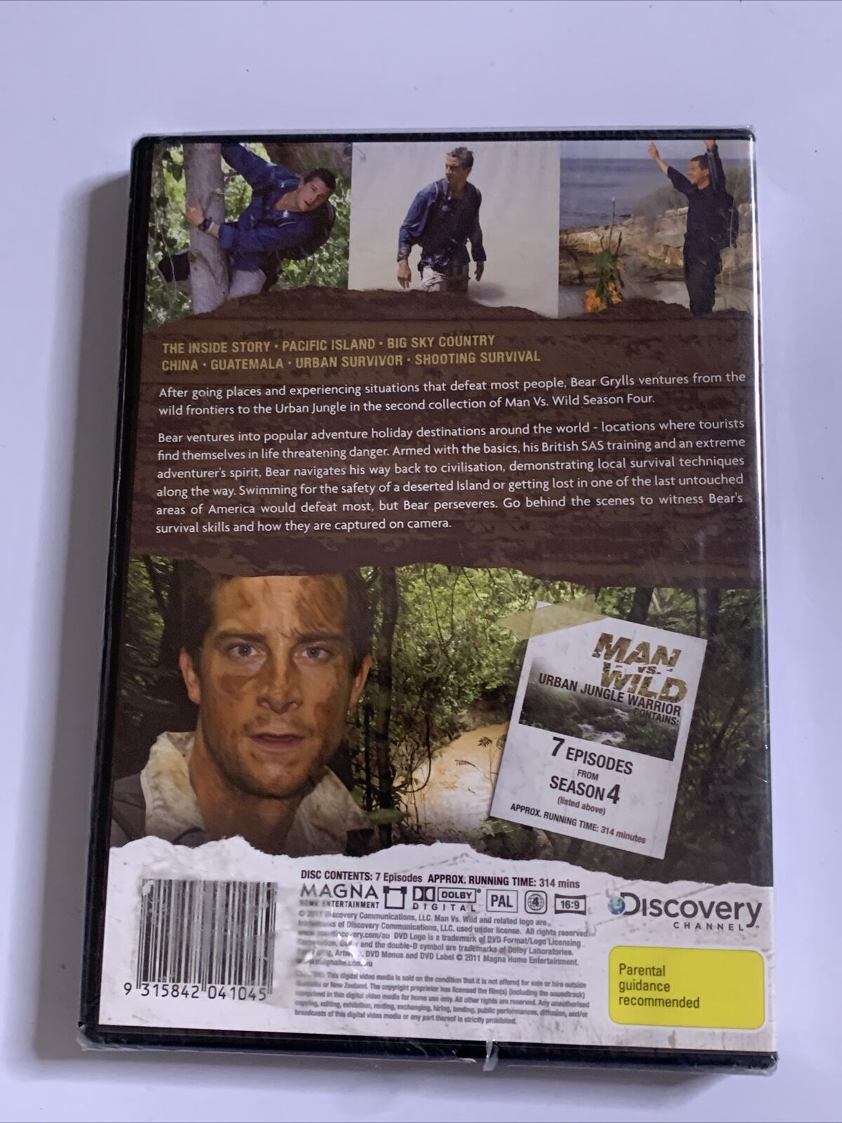 *New Sealed * Man Vs Wild - Urban Jungle Warrior (DVD, 2009) Region 4