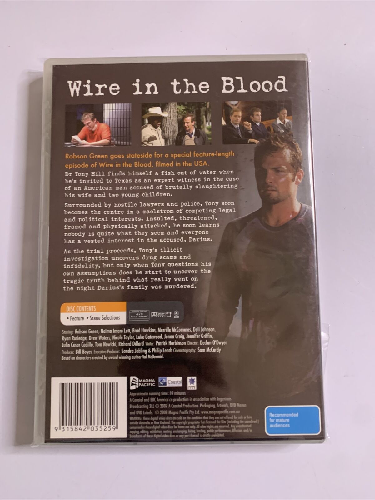 Wire In The Blood - Prayer of The Bone (DVD, 2008) Robson Green Region 4 NEW
