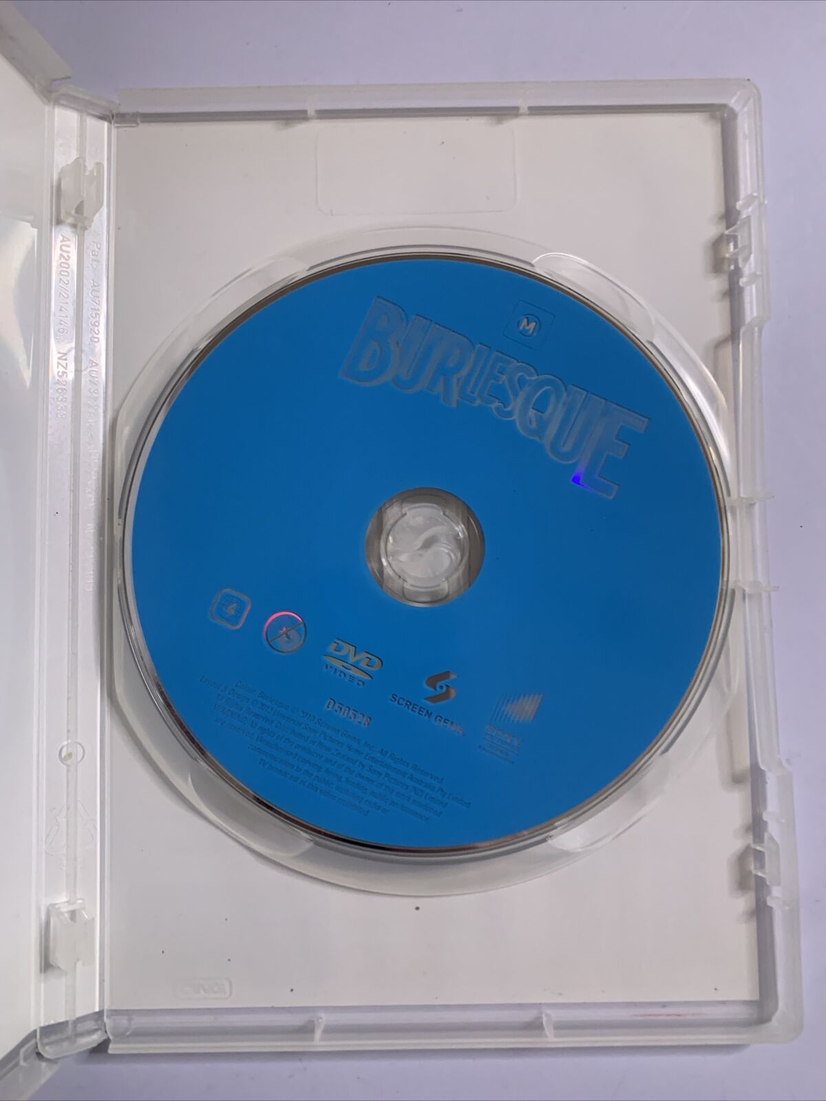 Burlesque (DVD, 2010) Cher, Christina Aguilera, Eric Dane Region 4