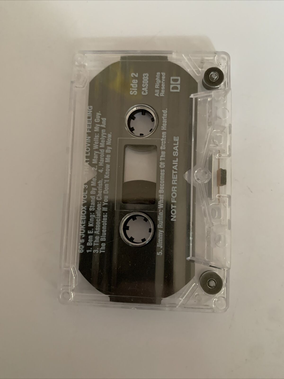 No 1’s Of The 60’s Cassette Tape TCAX 70-506