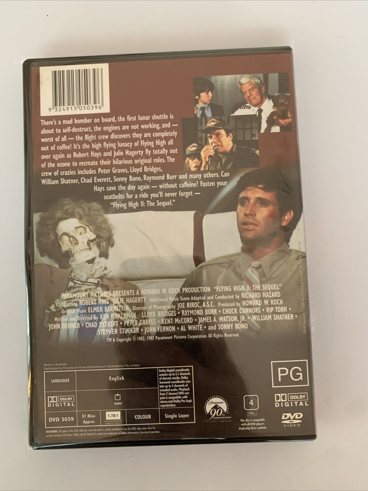 Flying High 2 (DVD, 1982) Peter Graves, Lloyd Bridges Region 4 NEW