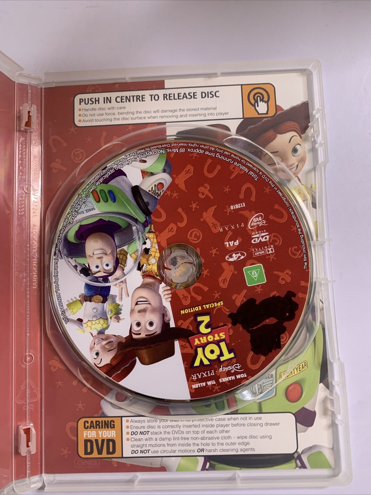 Toy Story 2 (DVD, 1999) Tom Hanks, Tim Allen Disney Pixar Animation Region 4