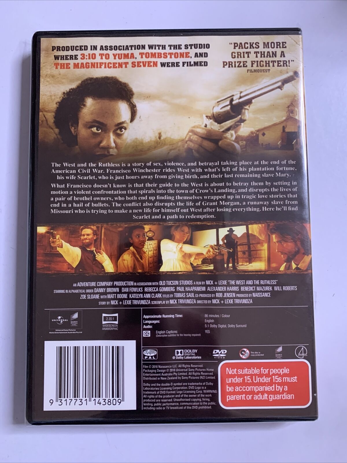 The West And The Ruthless (DVD, 2017) Danny Brown, Dan Fowlks All Regions NEW