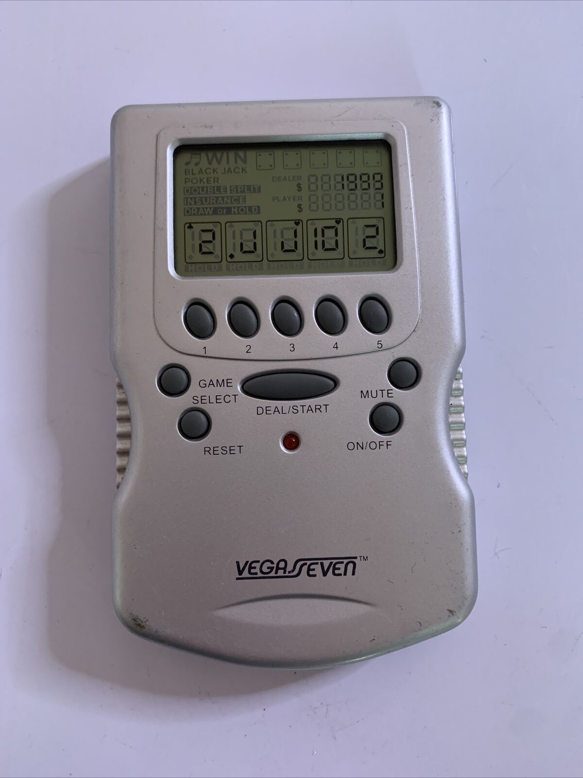 Vegas Seven Casino Portable Electronic Game - Black Jack Poker Baccarat Deuces