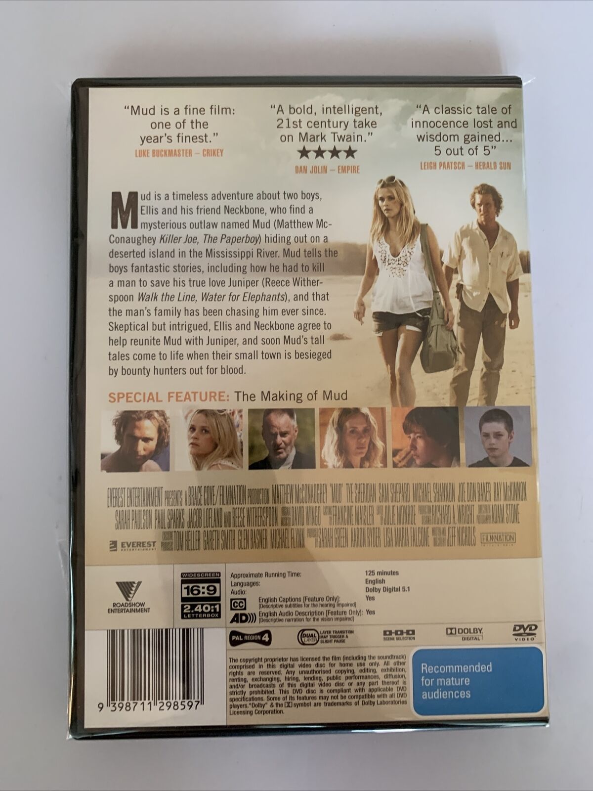 Mud (DVD, 2013) Matthew McConaughey NEW Region 4