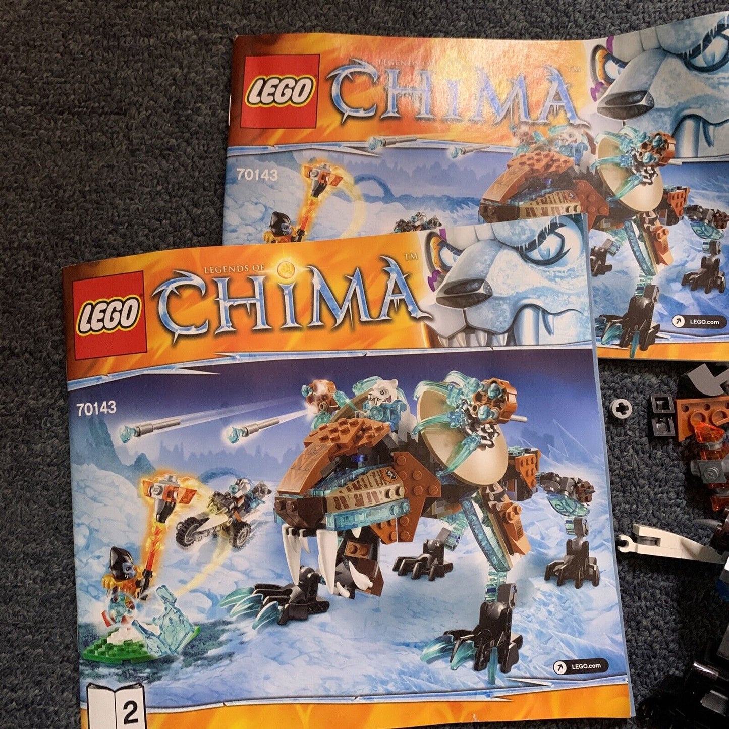 LEGO LEGENDS OF CHIMA: Sir Fangar's Sabre-Tooth Walker (70143) Uncounted