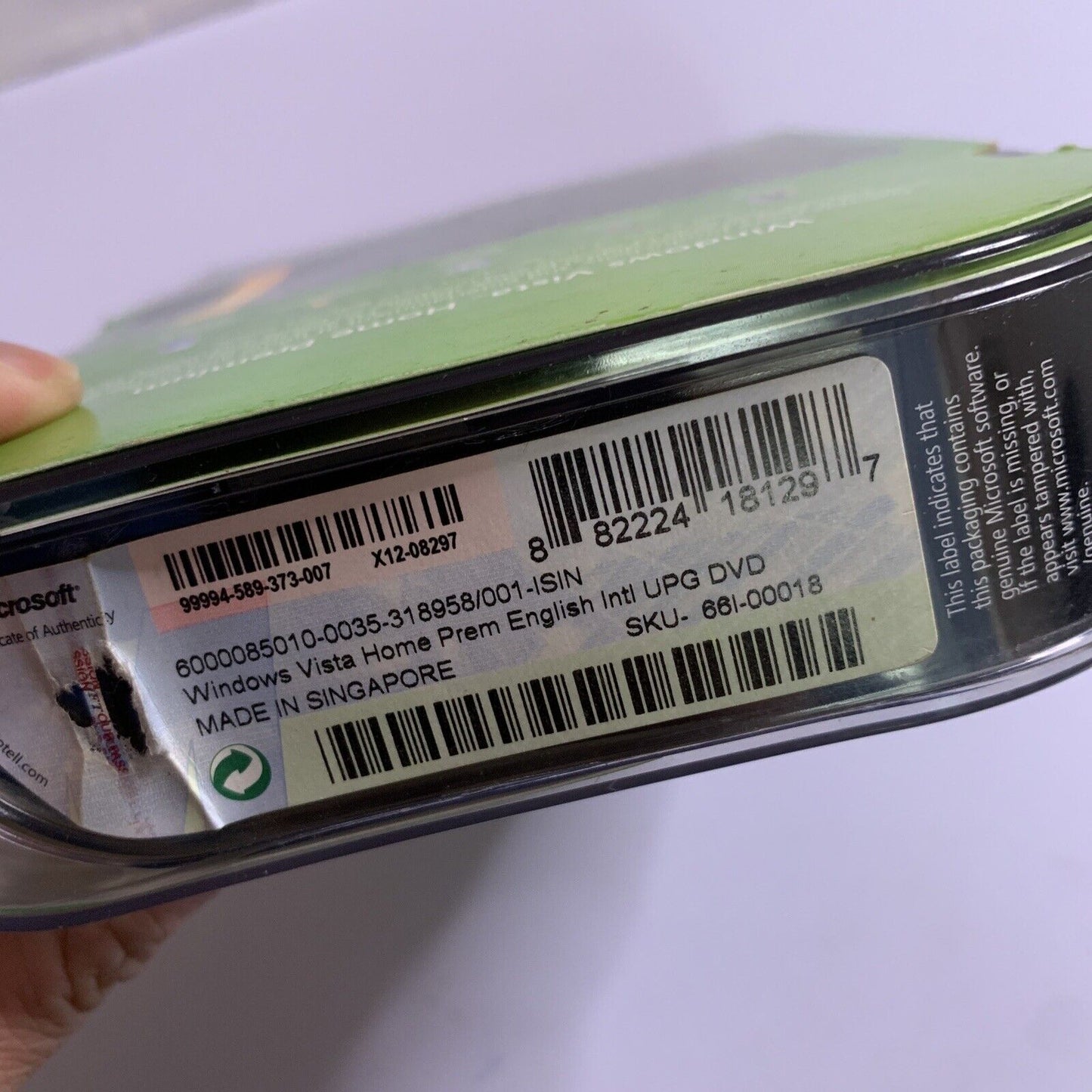 Microsoft Windows Vista Home Premium Upgrade DVD