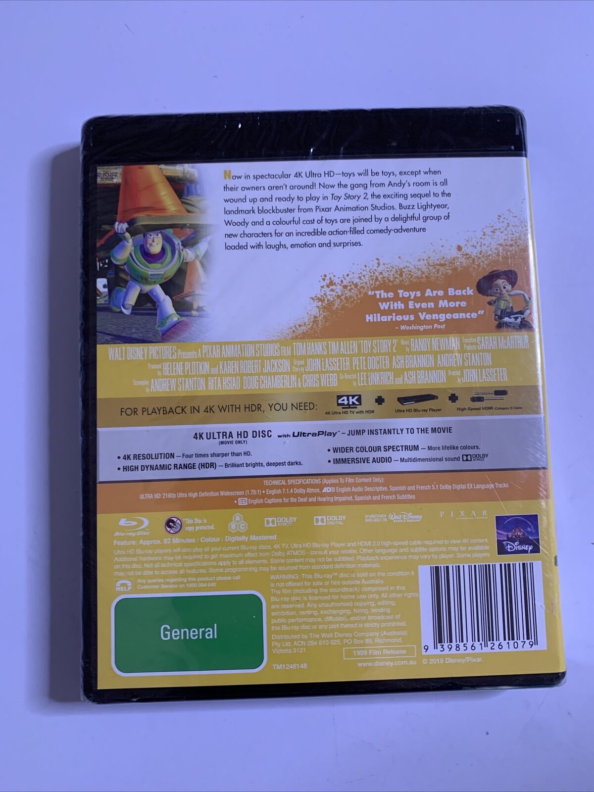 *New Sealed* Toy Story 2 (Blu-ray, 1999) Disney Pixar Animated Film