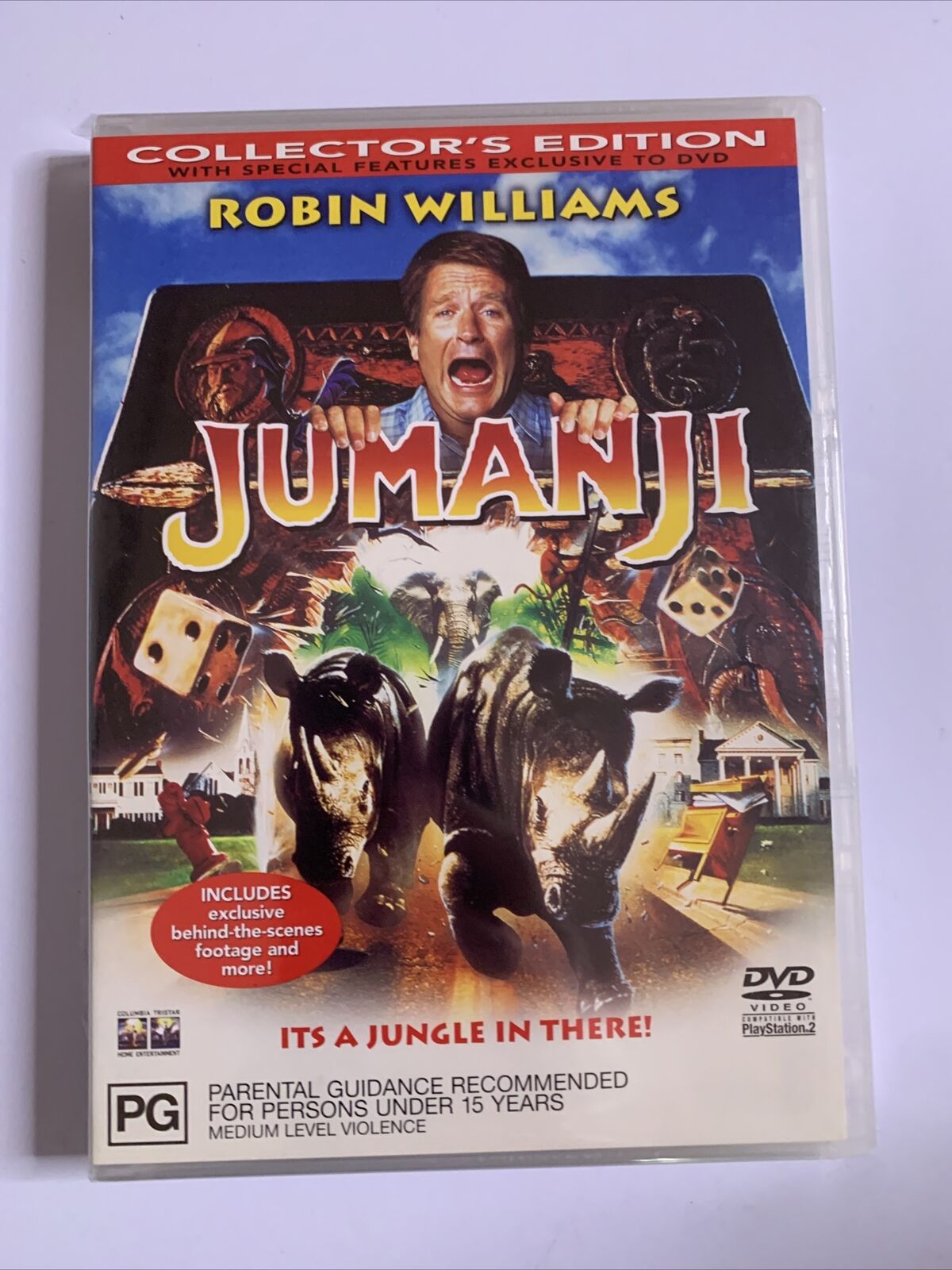 Jumanji (DVD. 1995) Collectors Edition Robin Williams Kirsten Dunst Re