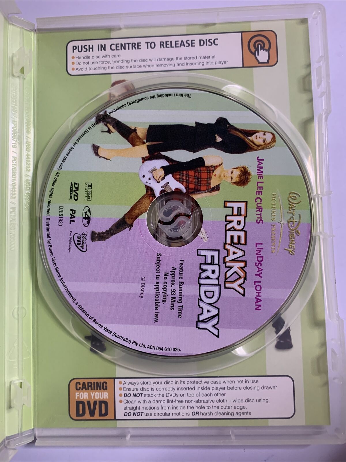 Freaky Friday (DVD, 2003) Disney Film - Lindsay Lohan Region 4