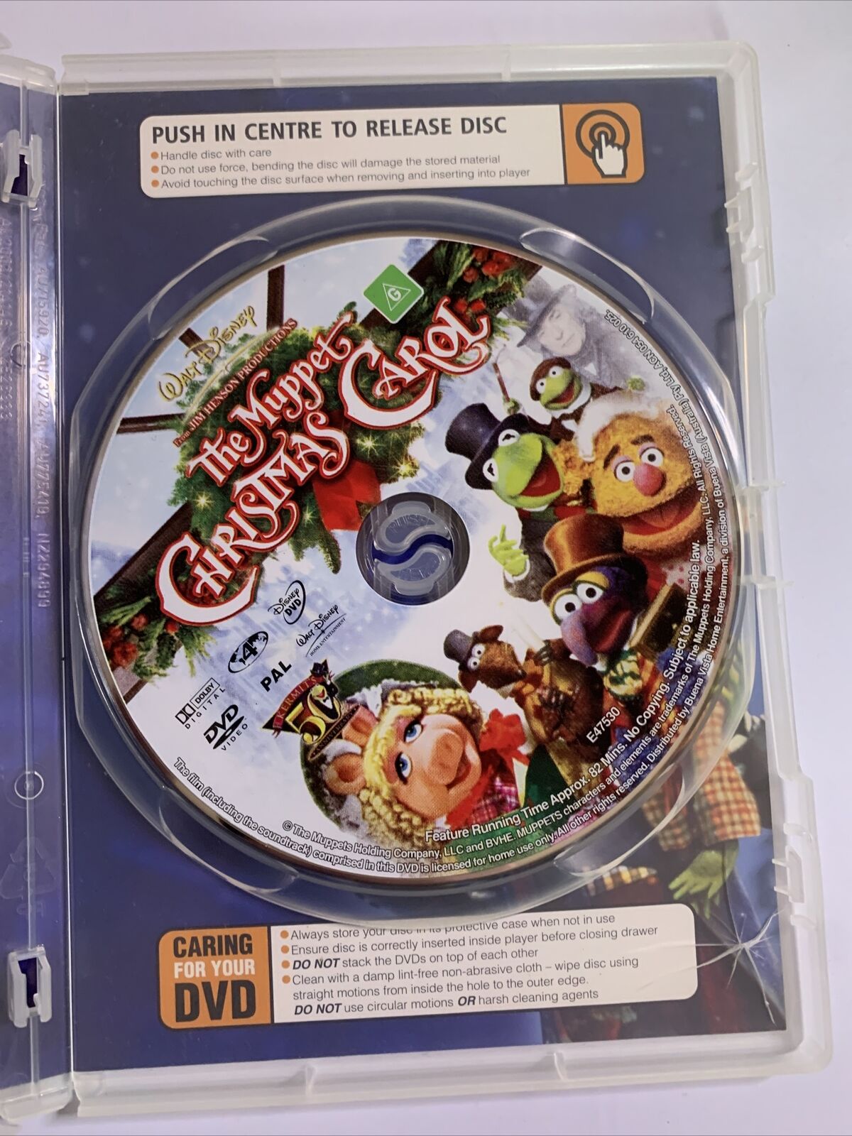 The Muppet Christmas Carol (50th Anniversary Edition, DVD, 1993) Region 4