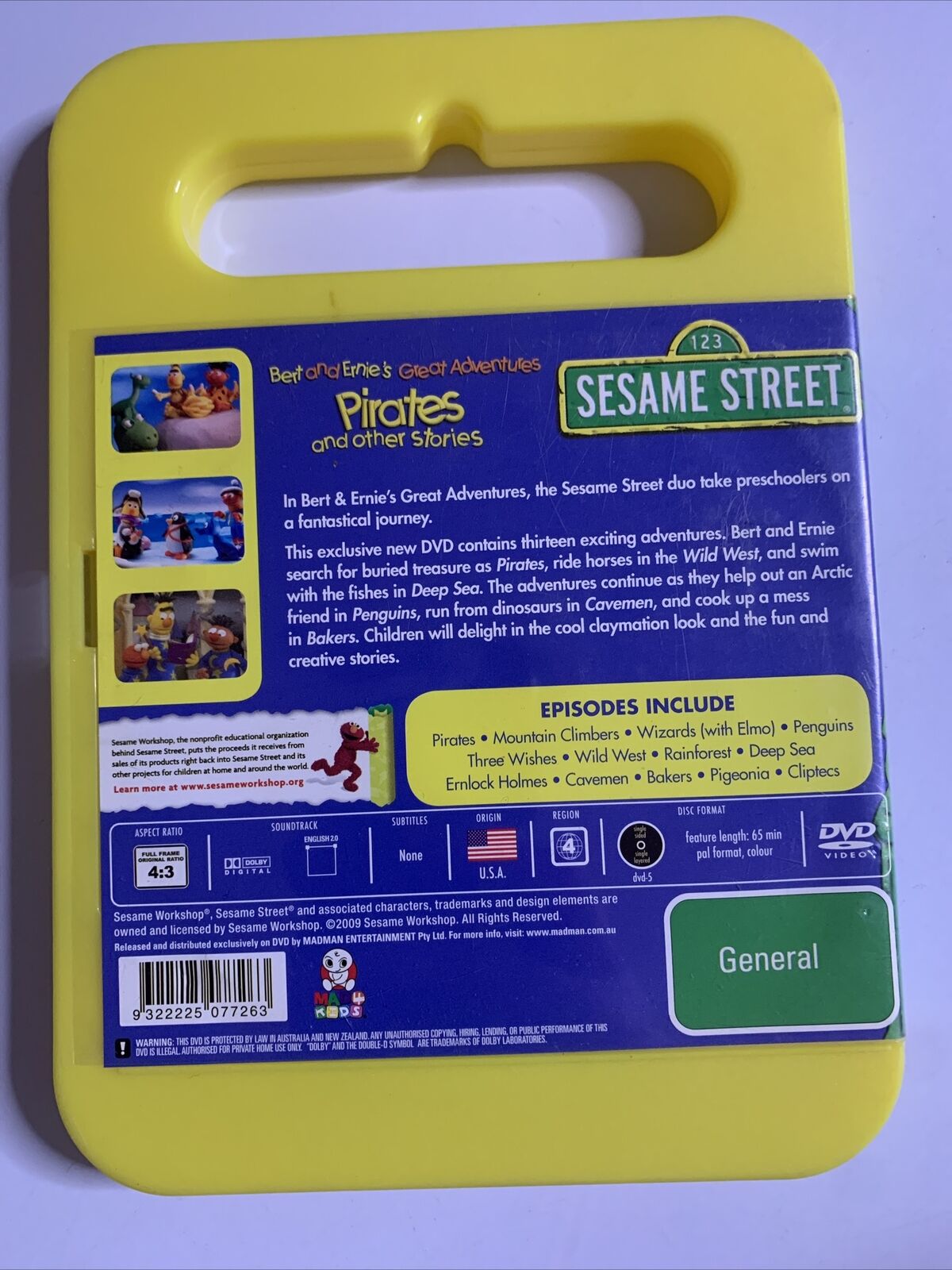 Sesame Street - Bert And Ernie's Great Adventures (DVD, 2008) Region 4