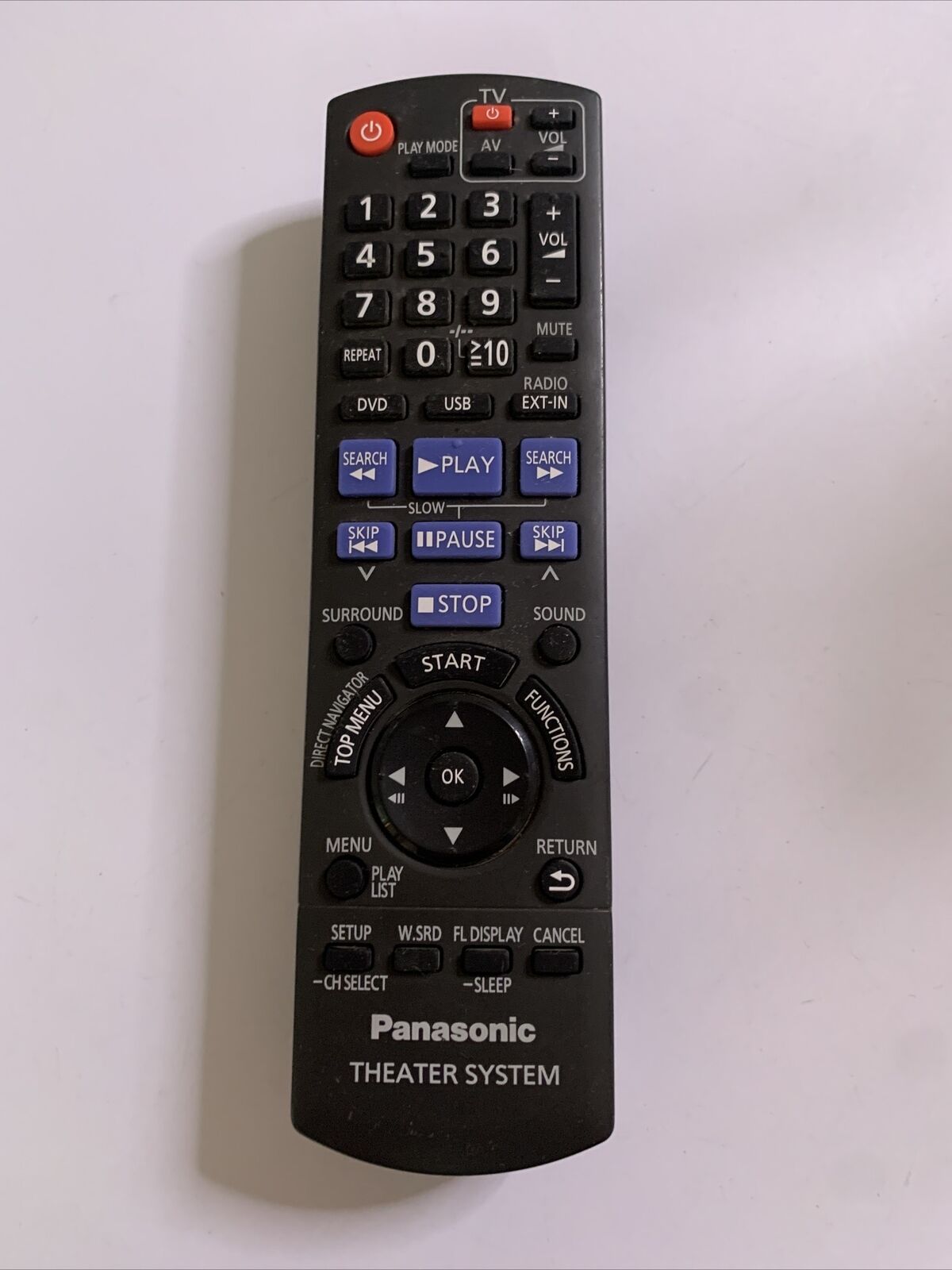 Genuine Panasonic N2QAYB000366 Remote Control for TV, DVD, Theatre System
