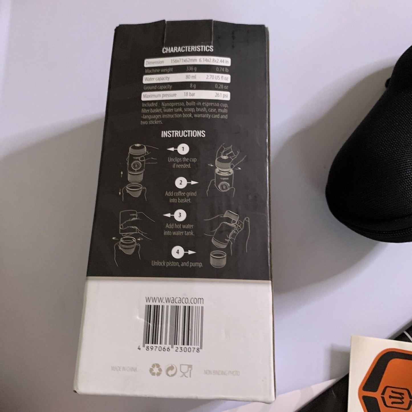 Wacaco Nanopresso Portable Coffee Brewing System Expresso Coffee