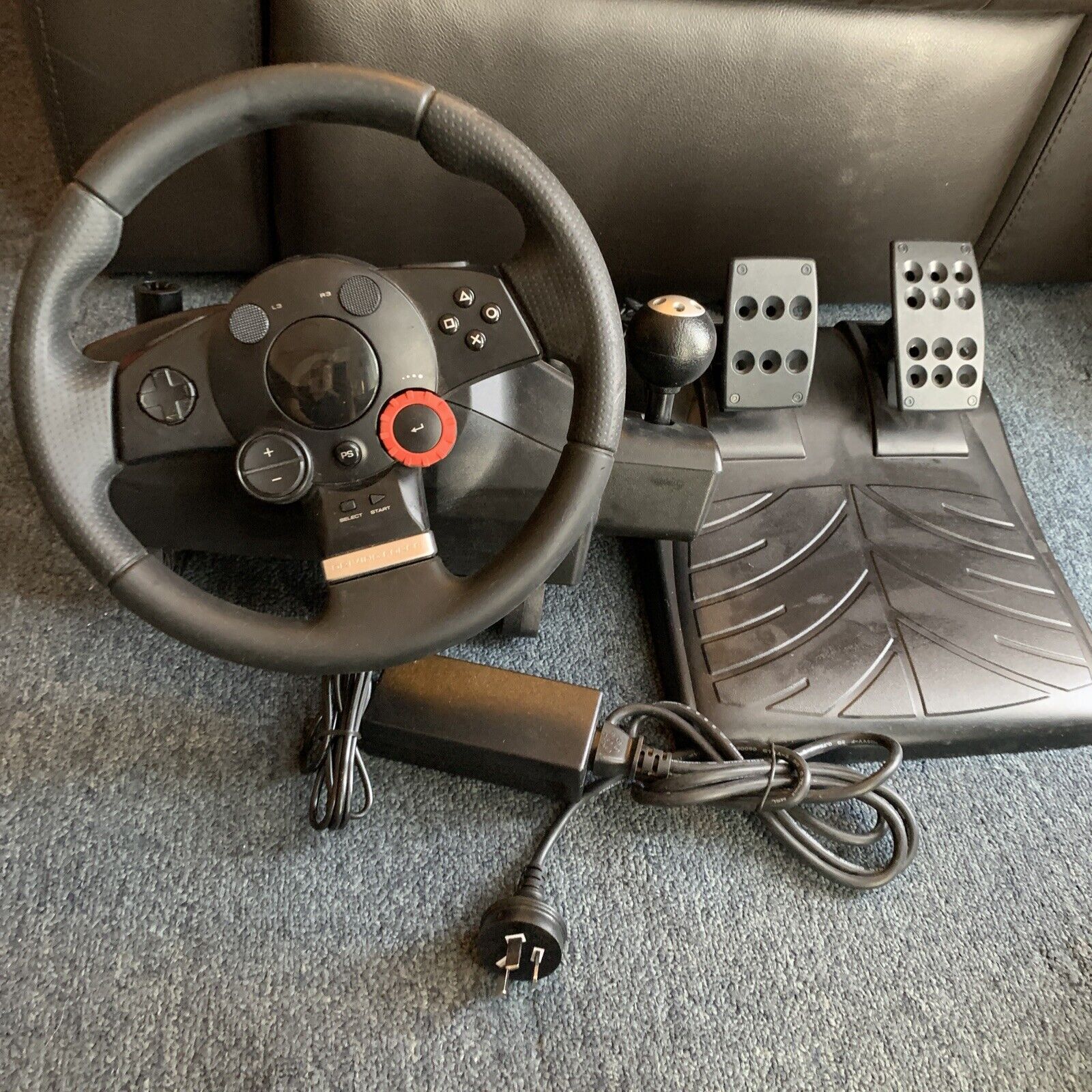 logitech driving force gt pedal Logitech Driving Force GT Force Feedback Wheel and Pedal for PC & PS3 – Retro Unit