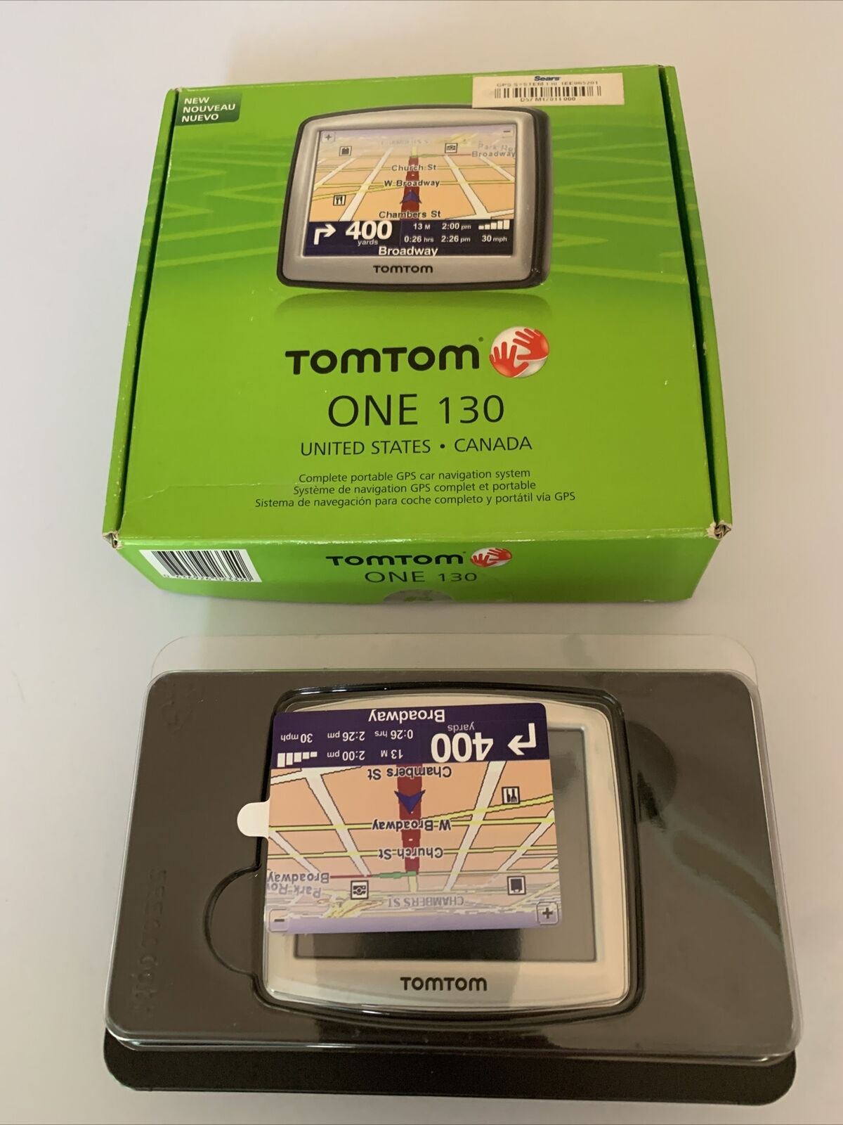 TomTom ONE XL 4.3" Portable GPS System – USA/Canada Maps – Open Box