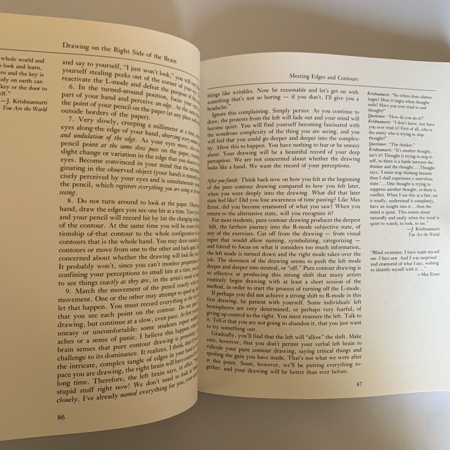 Drawing on the Right Side of the Brain by Betty Edwards 1993 Paperback